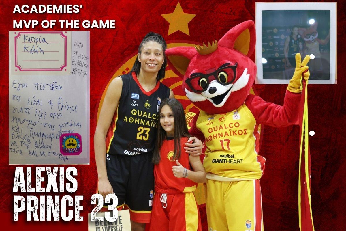 Η Prince το πρώτο MVP των ακαδημιών!